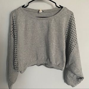 Crop top sweatshirt